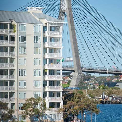 Property and Anzac Bridge Sydney